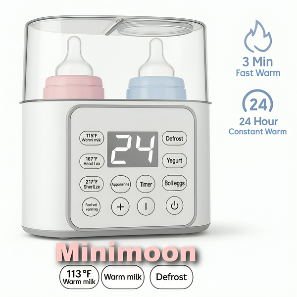 9-in-1 Smart Baby Bottle Warmer – Fast, Safe & Portable