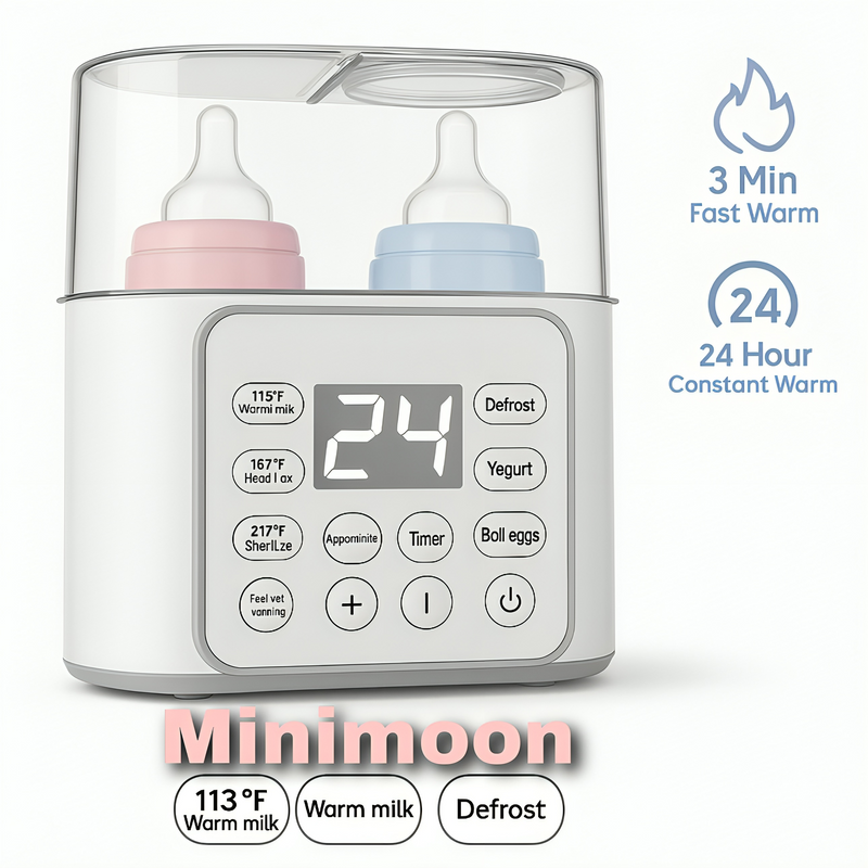 9-in-1 Smart Baby Bottle Warmer – Fast, Safe & Portable